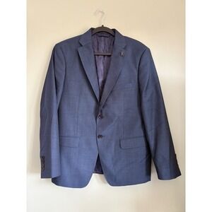 Psycho Bunny Blazer Men's Jacket Sports Coat Blue Wool